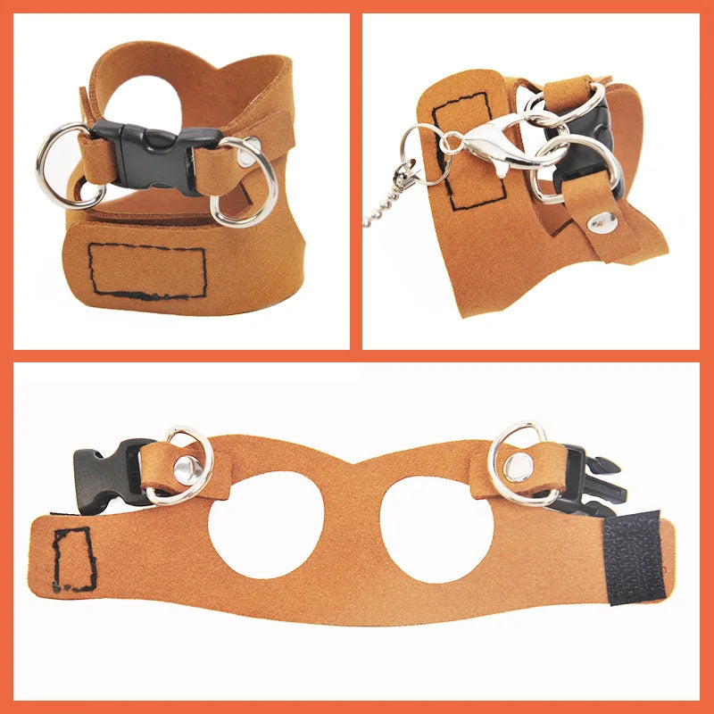 Comfortable Ferret Vest Harness Set Pet Harness Leash Adjustable Hamster Chest Strap Walking Outdoor Squirrels Anti Lost Rope