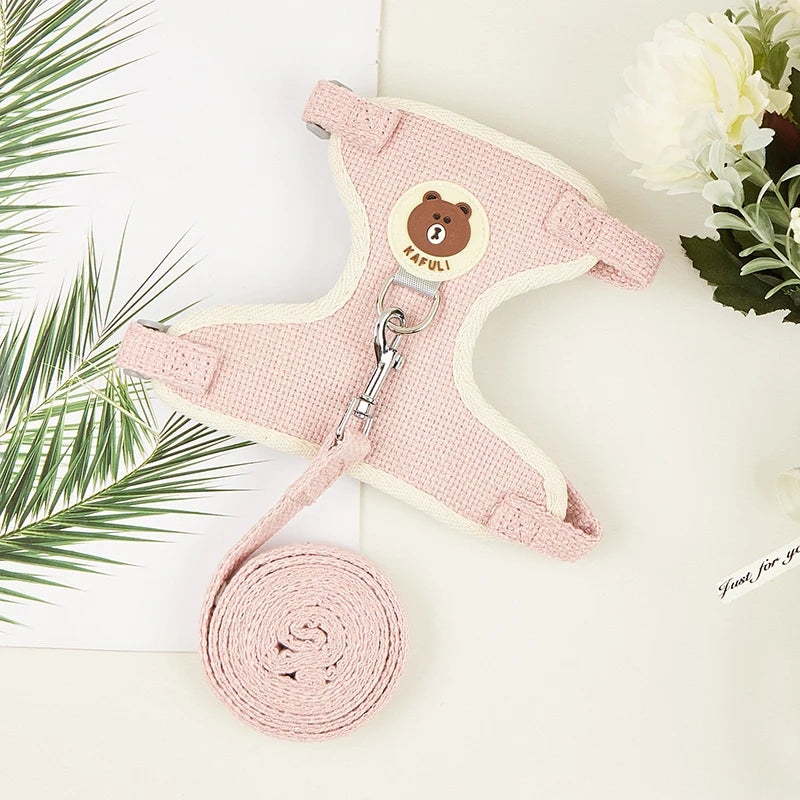 Mincy Pets Rabbit Harness & Leash Set for Outdoor Walking product photo.