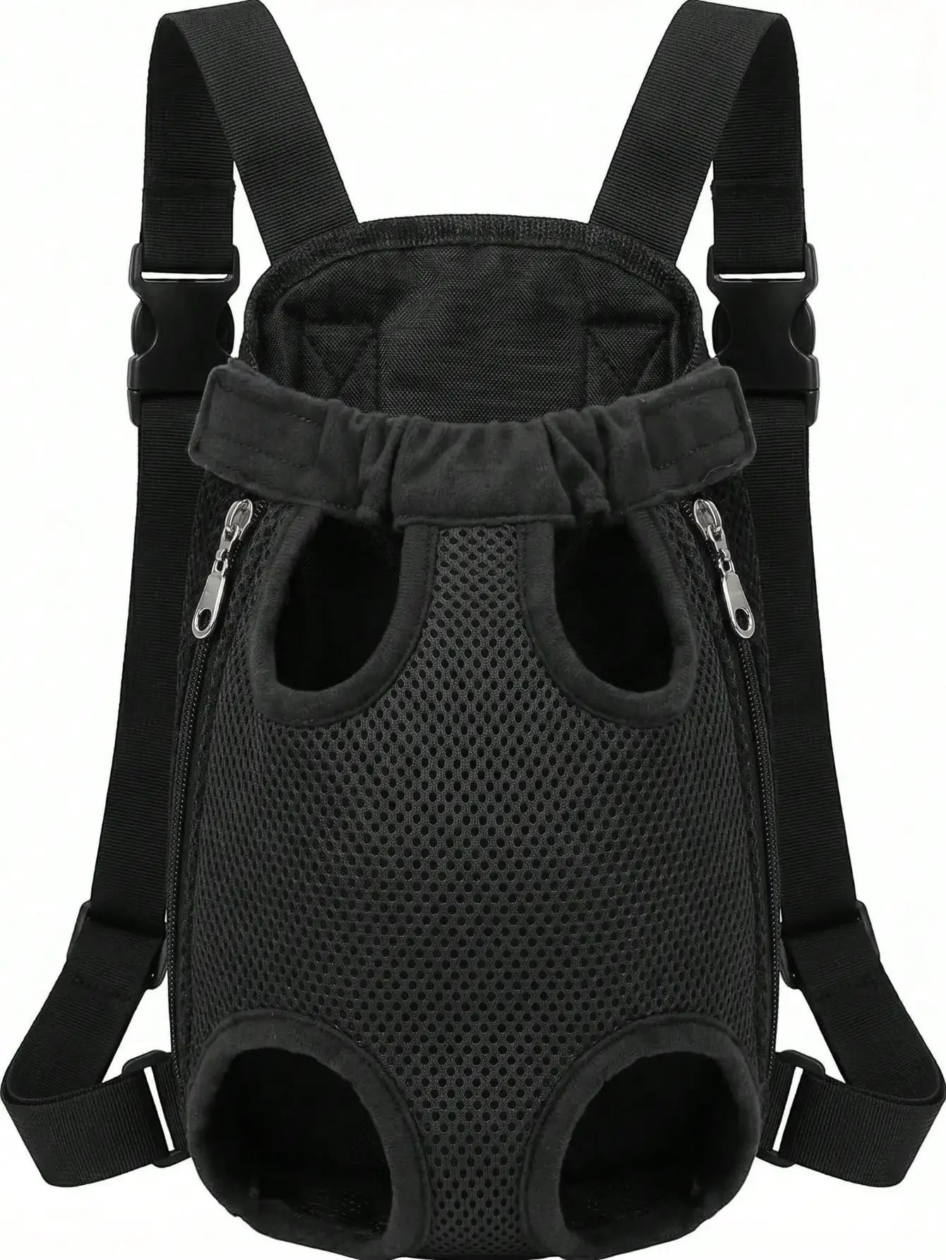Breathable Mesh Pet Dog Carrier Backpack, Hands-Free Adjustable Front Chest Carrier With Quick Access, Lightweight & Comfortable Legs-Out Puppy Sling For Small Medium Dogs Cats, Perfect For Walking Hiking Travel