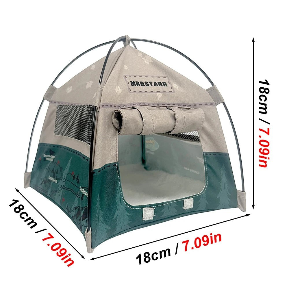 1PC Breathable Mesh Small Pet Tent Hamster Hideout Foldable Parrot Cage Nest Sugar Glider Sleeping Beds Guinea Pig Cozy Habitats