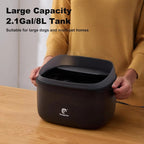 2.1Gal/8L Dog Water Fountain, No-Spill Automatic Pet Water Dispenser for Large Dogs & Cats, Ultra Quiet Pump with 3 Filters, Black