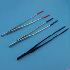 Stainless Steel Reptile Feeding Tongs With Rubber Tips Aquarium Aquarium Straight And Curved Tweezers Pet Feeding Accessories