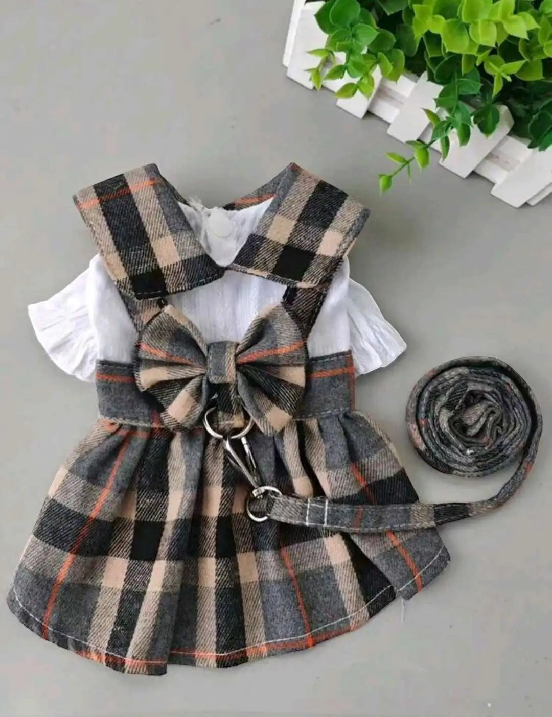 Plaid Bow Dress
