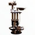 Mincy Pets 64-inch multi-level cat tree tower with sisal scratching posts and plush platforms for multiple cats